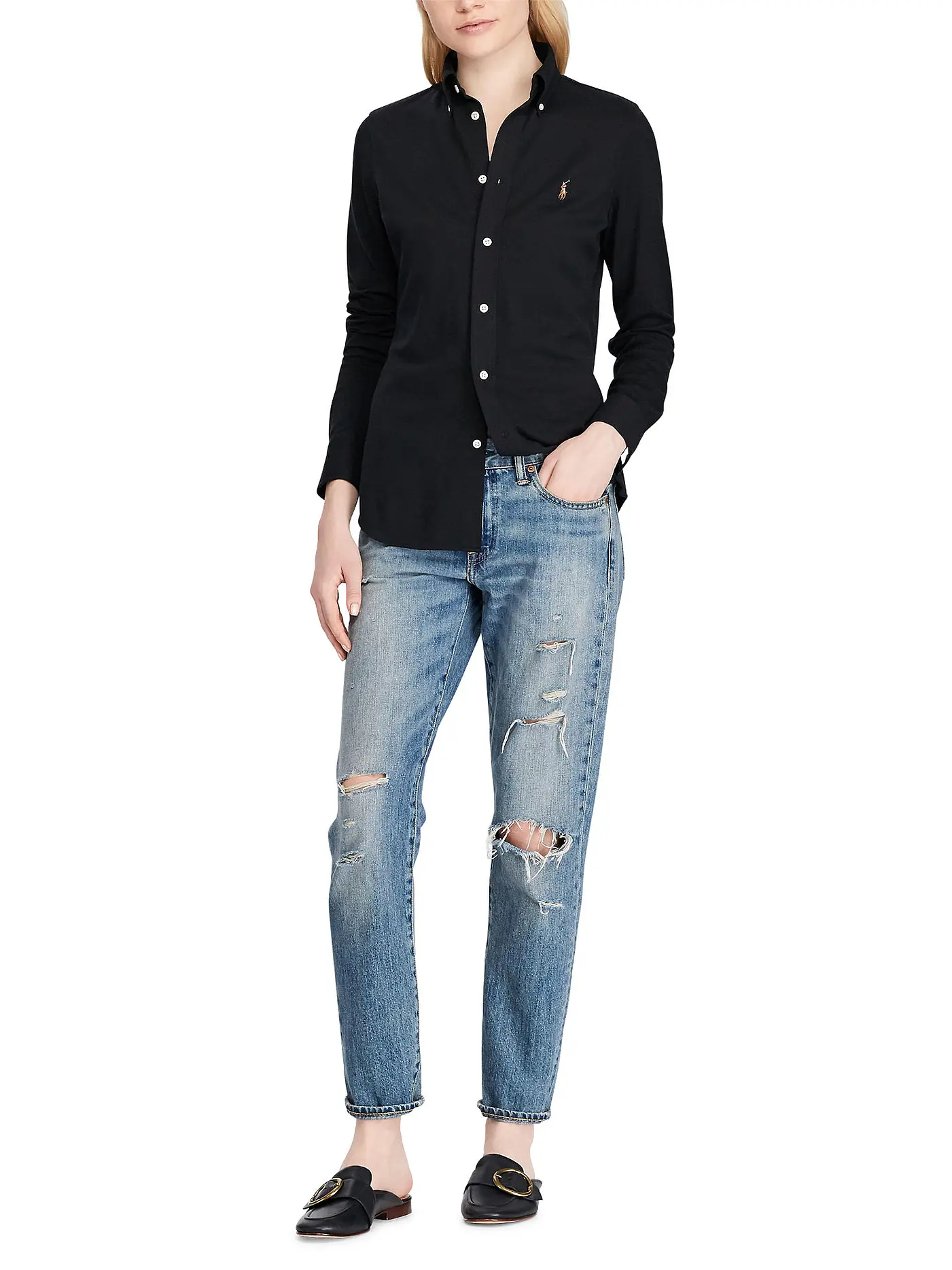 POLO RALPH LAUREN | Bluse "Heidi" | schwarz